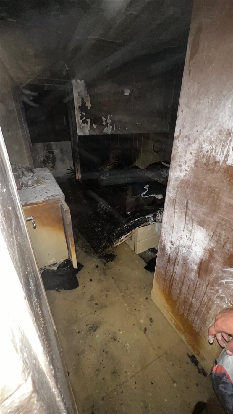 حريق غرفة نوم بالمقطم