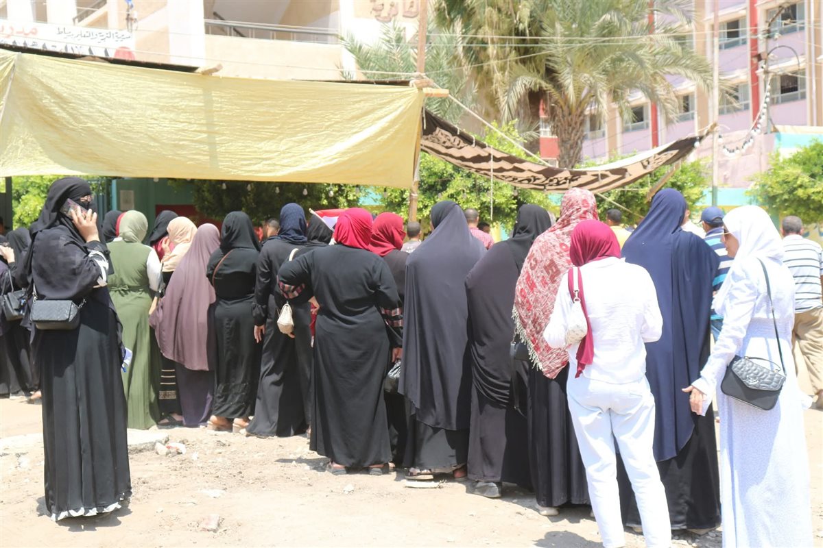 اقبال كبير علي اللجان الانتخابية بدمياط