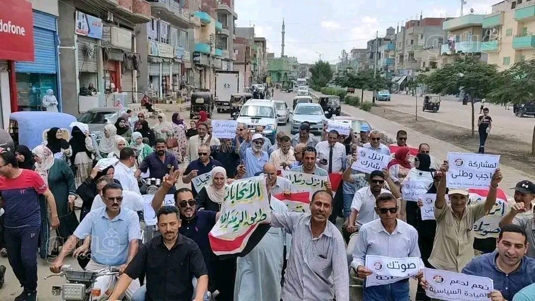 مسيرات بالدراجات النارية تجوب شوارع الشرقية لحث المواطنين على المشاركة في انتخابات الشيوخ،فيتو