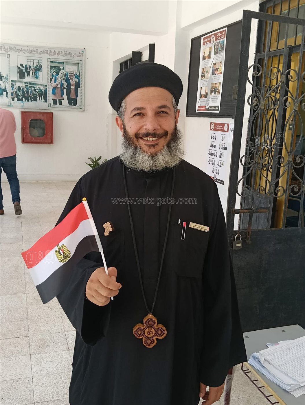 كهنة بورسعيد يدلون بأصواتهم الانتخابية، فيتو