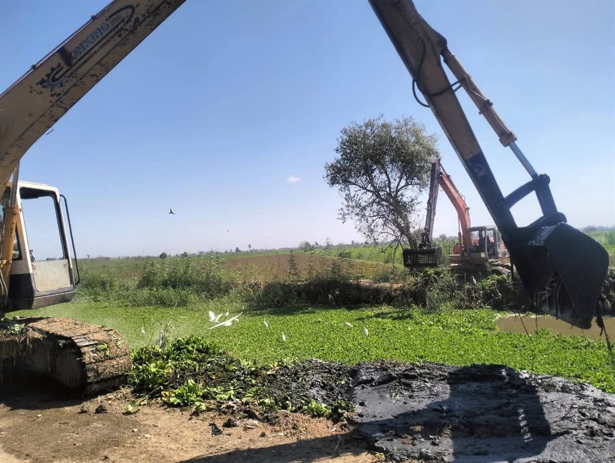 رفع تراكمات القمامة والمخلفات بدمياط 