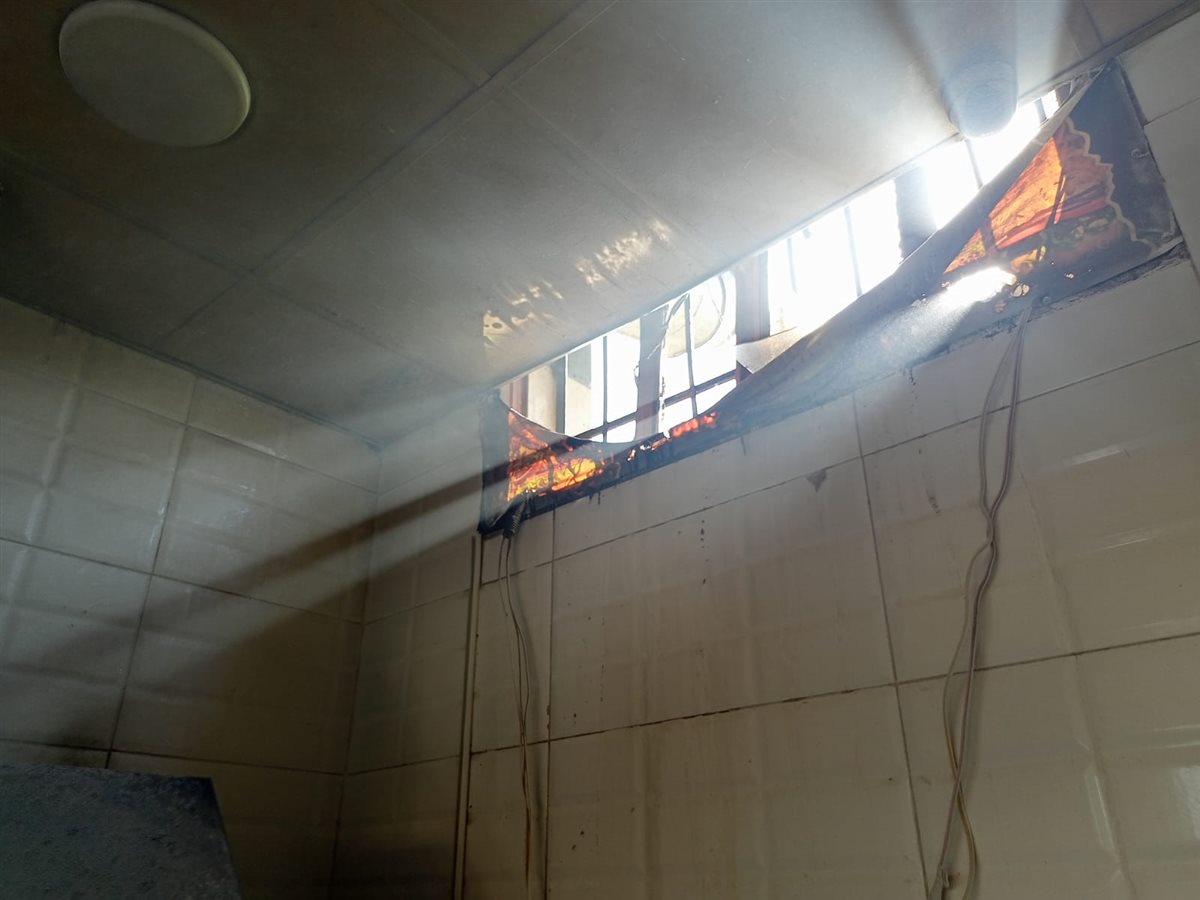 السيطرة علي حريق بمطعم بشبرا الخيمة،فيتو