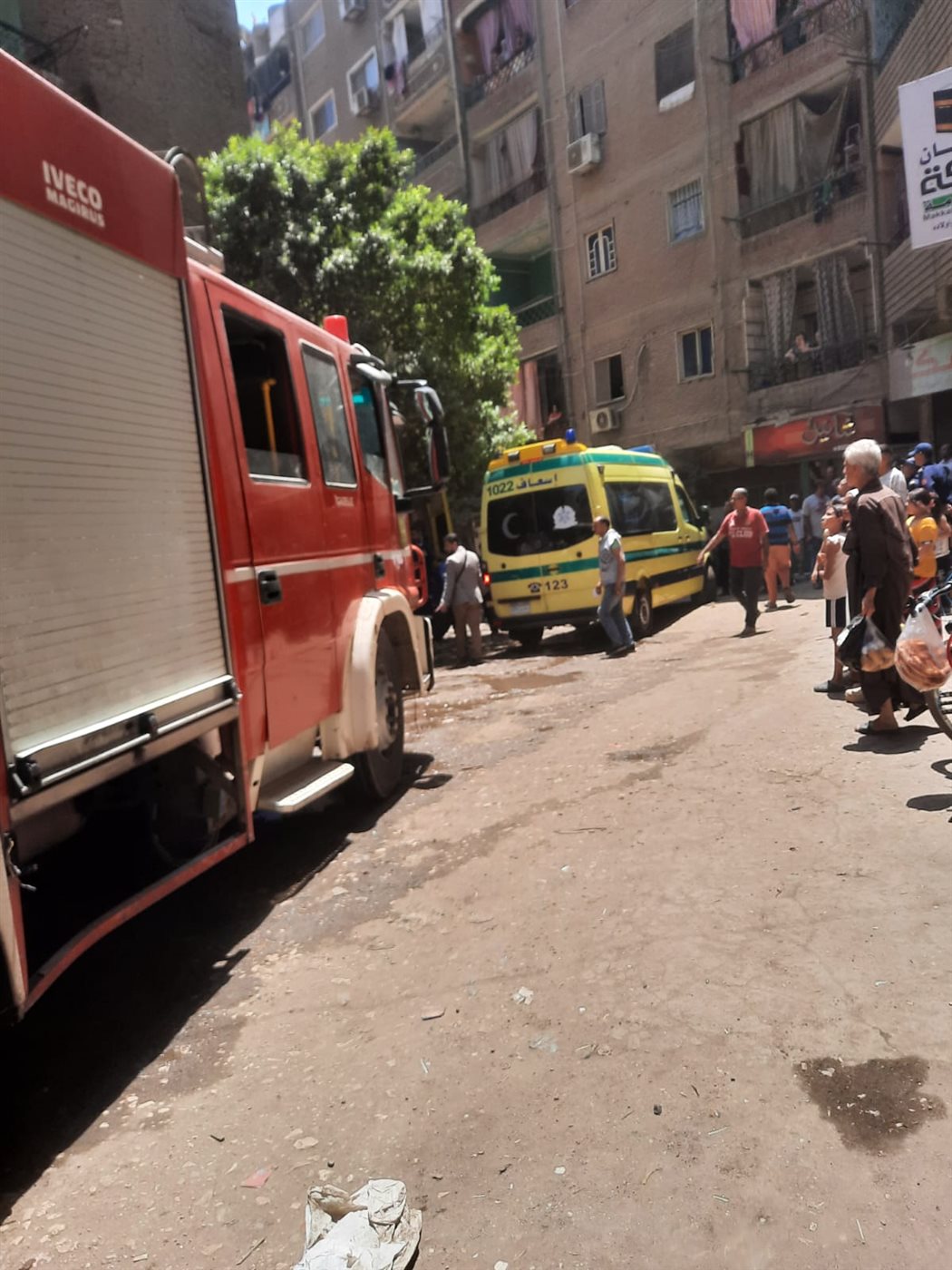 مصرع ان وطفليها في حريق شقة بشبرا الخيمة،فيتو