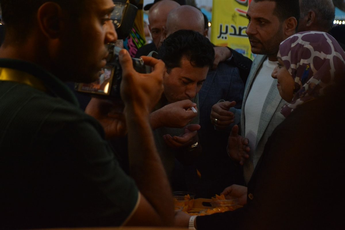 وزير الشباب والرياضة خلال حضوره للملتقى، فيتو