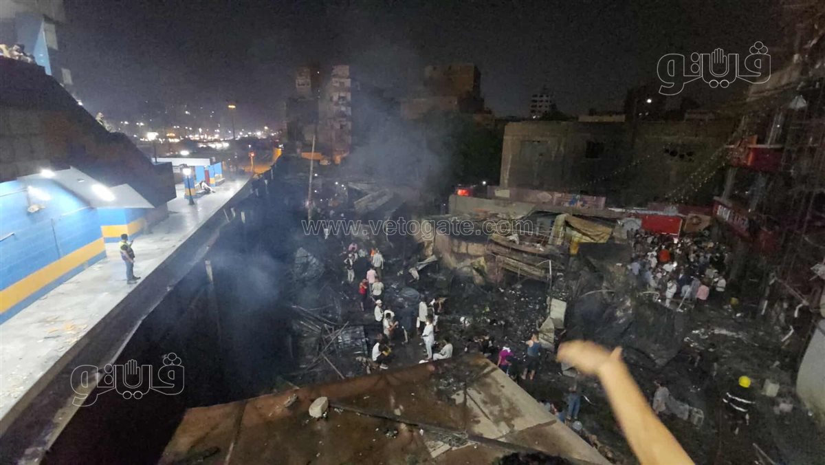  حريق محلات وباكيات شبرا الخيمة (5)