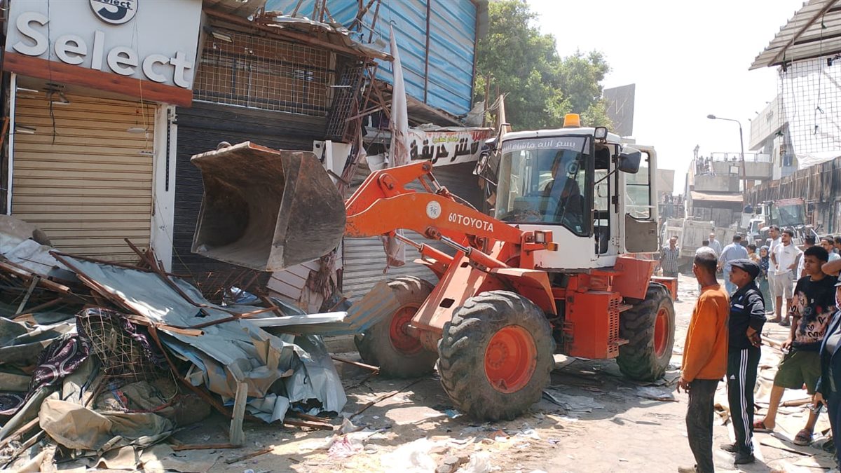 متابعة حريق المؤسسة شبرا الخيمة،فيتو