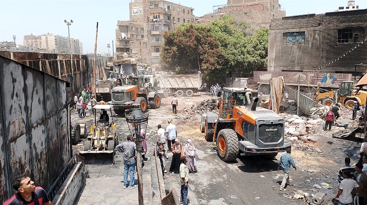 متابعة حريق المؤسسة شبرا الخيمة،فيتو