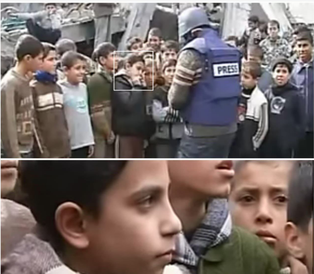 أنس الشريف وهو طفل في مخيم جباليا، فيتو