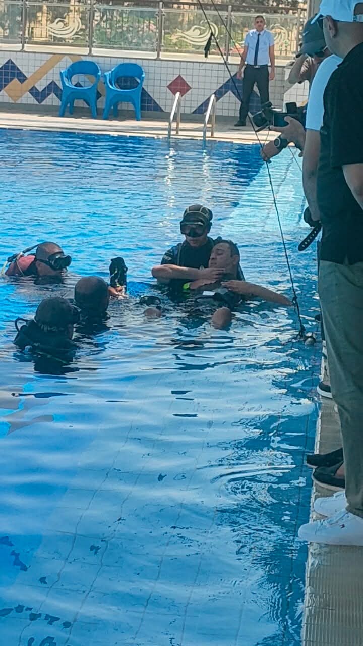 جانب من بدء الغطسة، فيتو