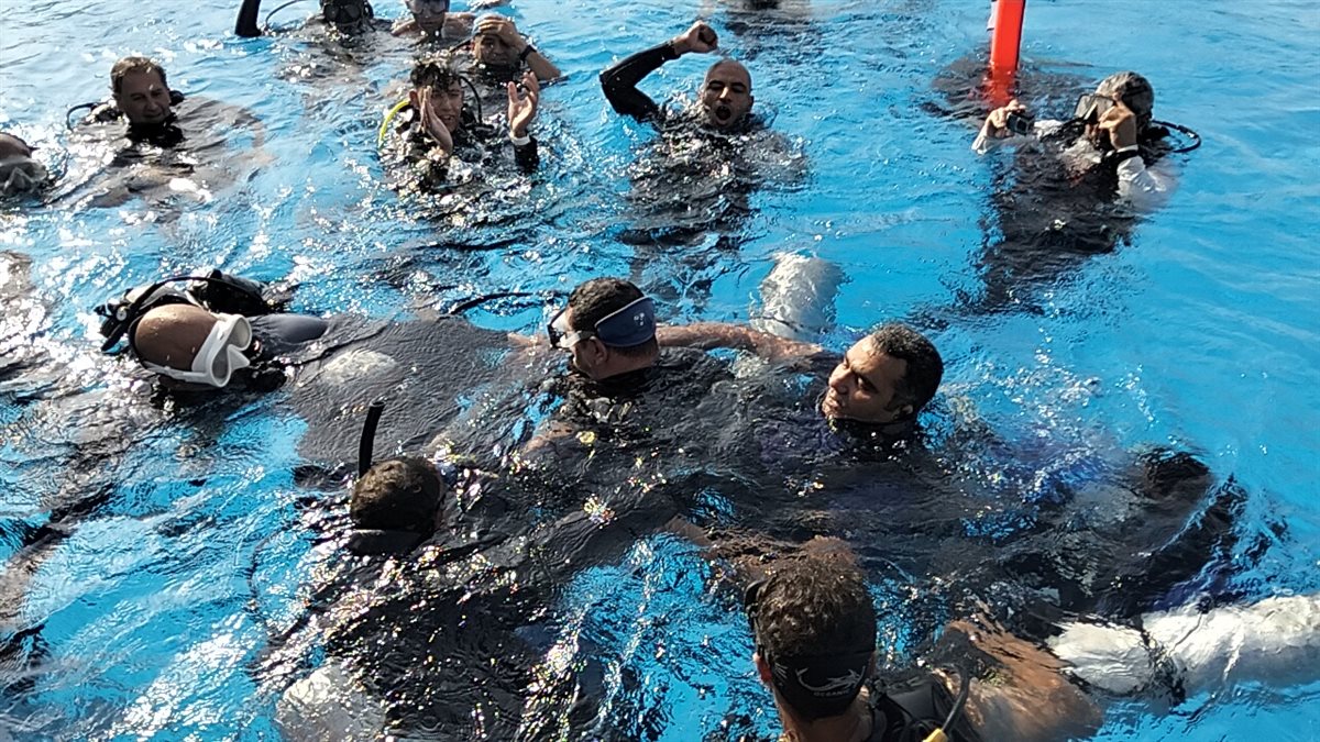 لحظة خروج ولاء حافظ من المياه، فيتو