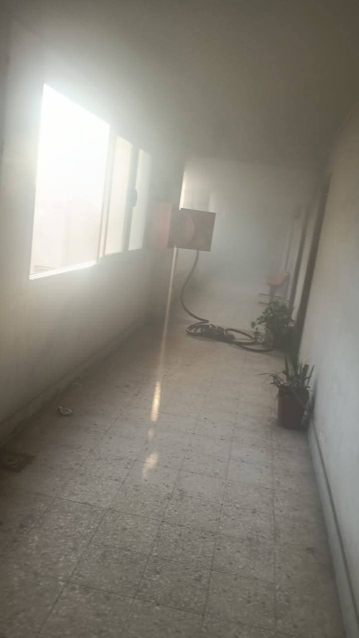 السيطرة على حريق بالإدارة الهندسية بشبرا الخيمة،فيتو