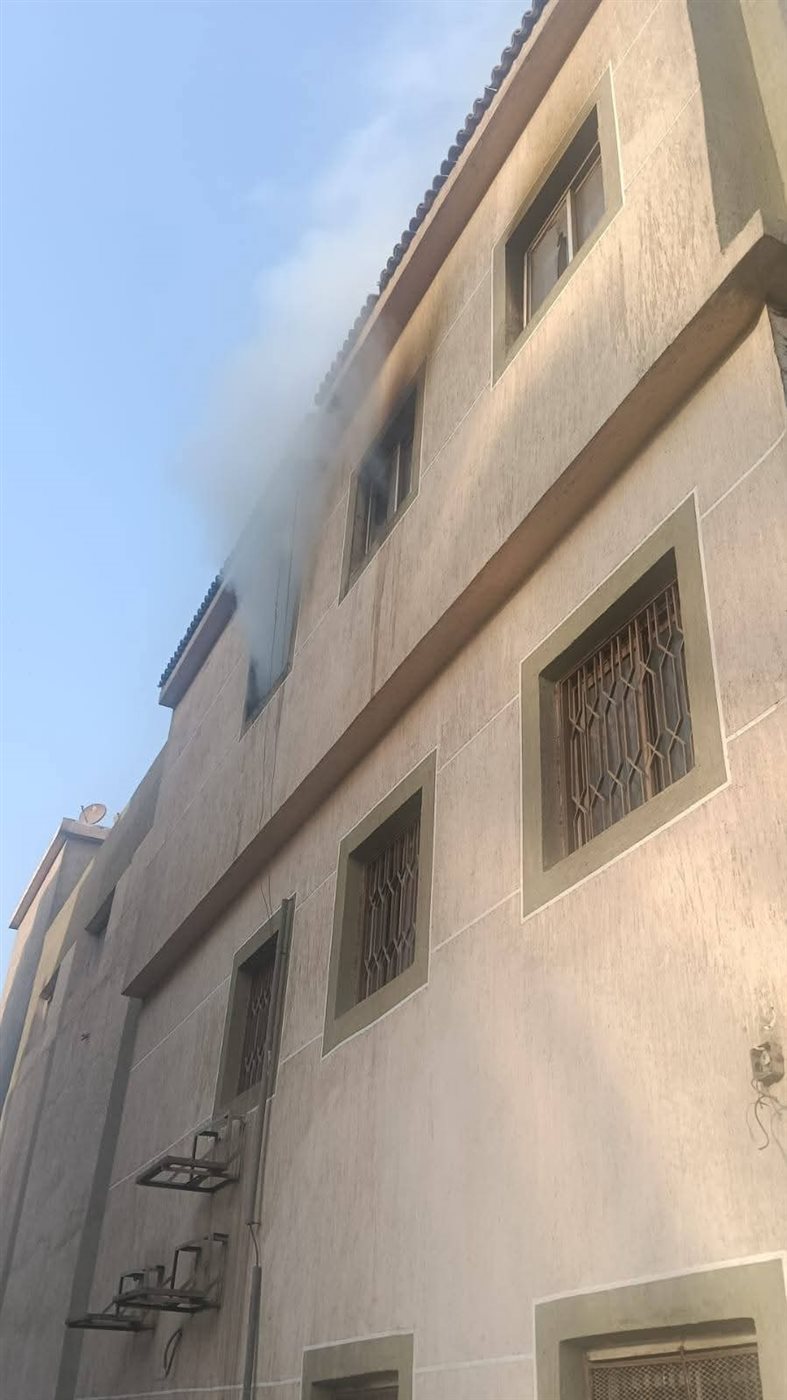 السيطرة على حريق بالإدارة الهندسية بشبرا الخيمة،فيتو