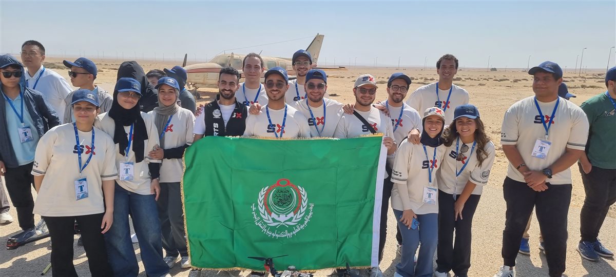 فريق الأكاديمية العربية بمسابقة الفنية العسكرية