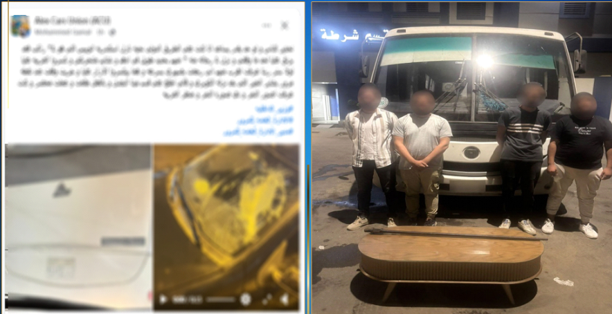 الأمن يكشف ملابسات فيديو تعدى على قائد سيارة بالطريق الدولى