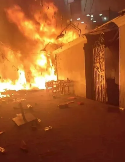 اشتعال النيران في باكيات محطة مترو شبرا الخيمة، فيتو