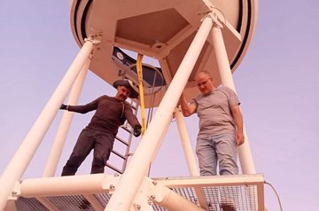 تركيب التليسكون الفضائي في أبو سمبل، فيتو