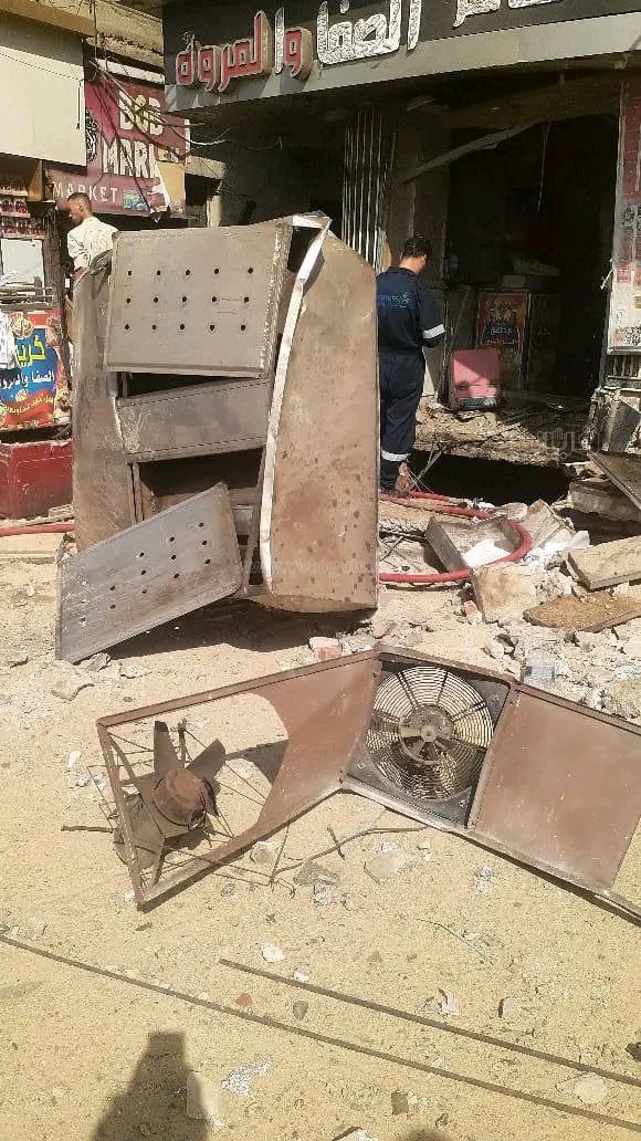 تحرك أمني وهندسي عاجل بعد انفجار أسطوانة غاز بمطعم في الشرقية،فيتو
