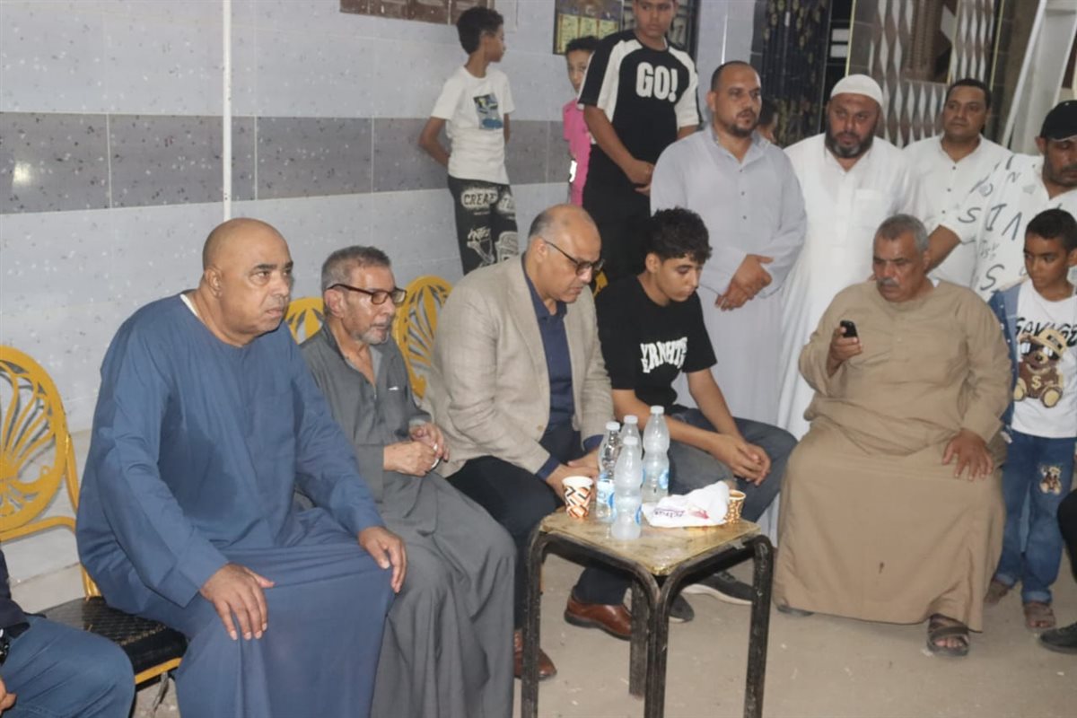 تقديم واجب العزاء لضحايا حريق القناطر الخيرية،فيتو 