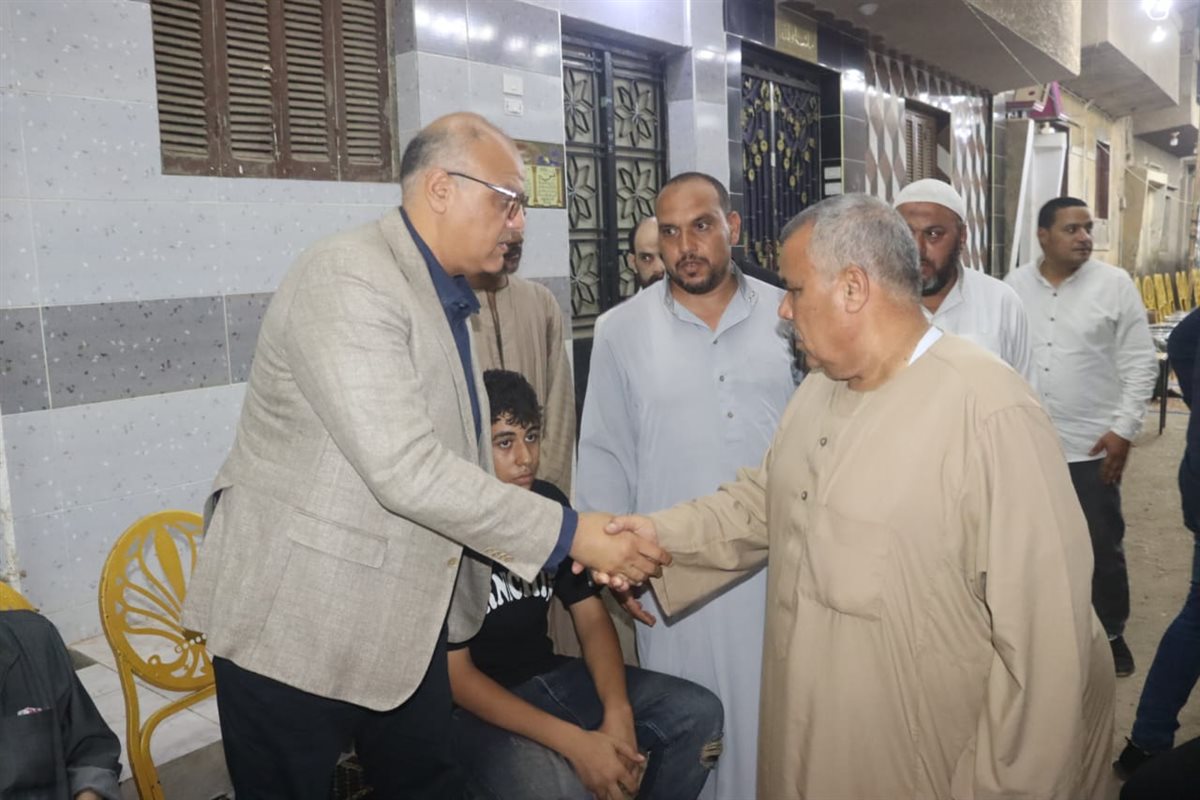 تقديم واجب العزاء لضحايا حريق القناطر الخيرية،فيتو 