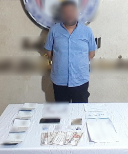 <strong> سقوط القائم على إدارة صفحات لترويح المحررات الرسمية المزورة والنصب على راغبي السفر</strong>