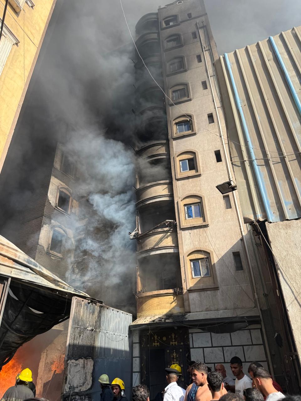 حريق مخزن ببولاق أبو العلا