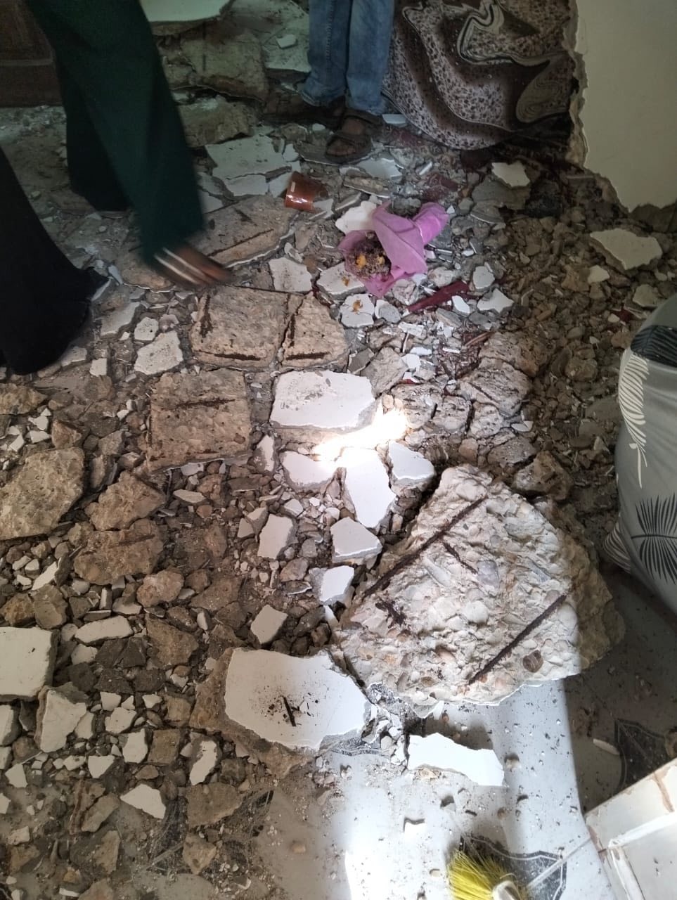 إنهيار سقف شقة بالمعادي