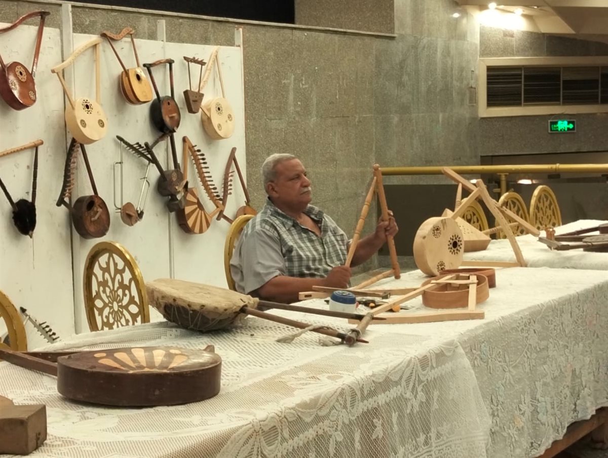 جانب من المعرض والورشة، فيتو