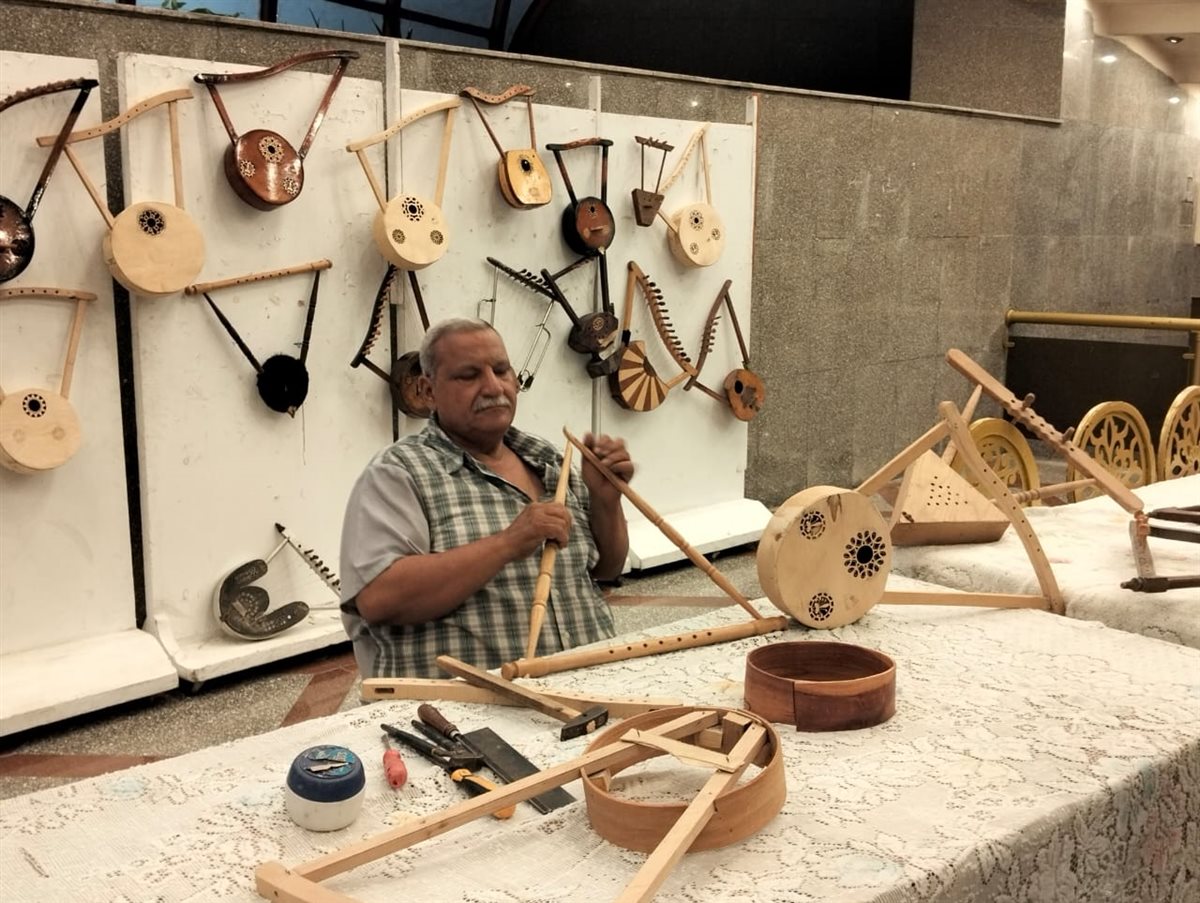 جانب من المعرض والورشة، فيتو