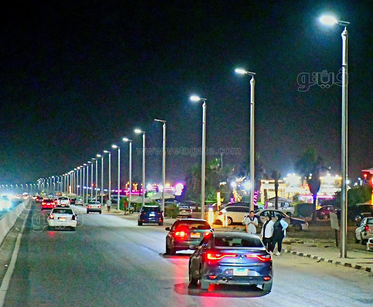 إنارة طريق غرب بورسعيد، فيتو 