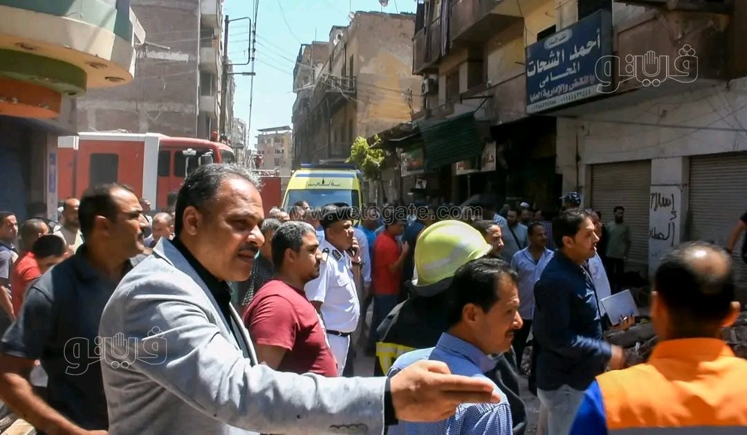 انهيار عقار سكني بالزقازيق،فيتو