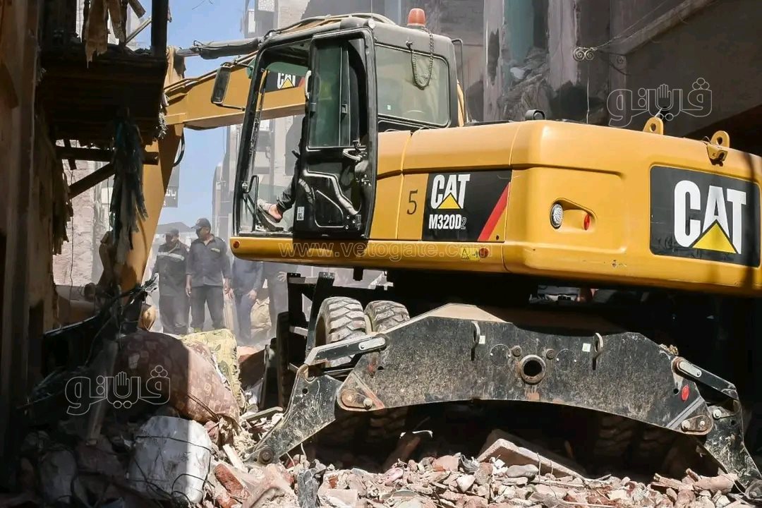 انهيار عقار سكني بالزقازيق،فيتو