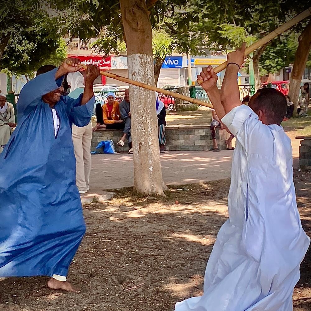 التحطيب علي كورنيش المنيا امام ساحة مسجد الفولي، فيتو 