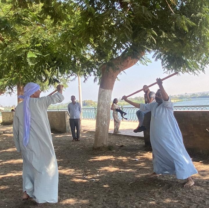 التحطيب علي كورنيش المنيا امام ساحة مسجد الفولي، فيتو 