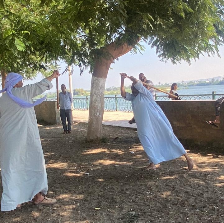 التحطيب علي كورنيش المنيا امام ساحة مسجد الفولي، فيتو 