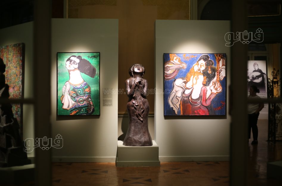  معرض فني يروي حكاية أم كلثوم من الميلاد إلى مساندة الجيش (63)