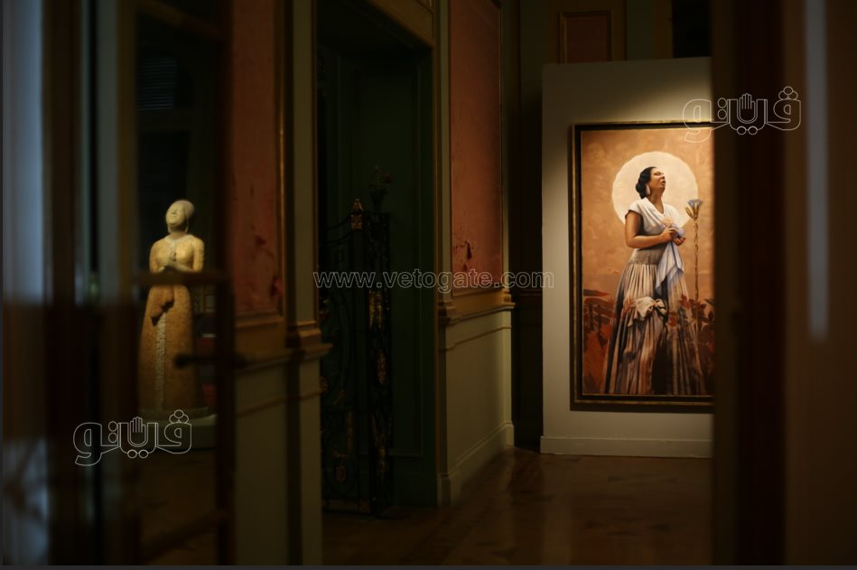  معرض فني يروي حكاية أم كلثوم من الميلاد إلى مساندة الجيش (17)