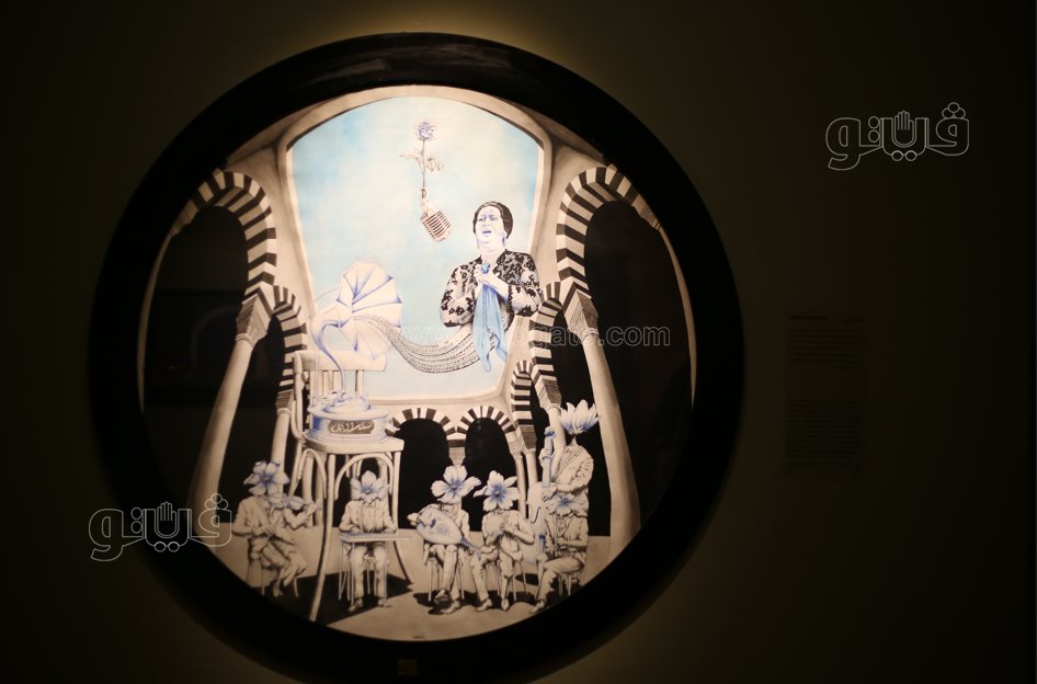  معرض فني يروي حكاية أم كلثوم من الميلاد إلى مساندة الجيش (21)