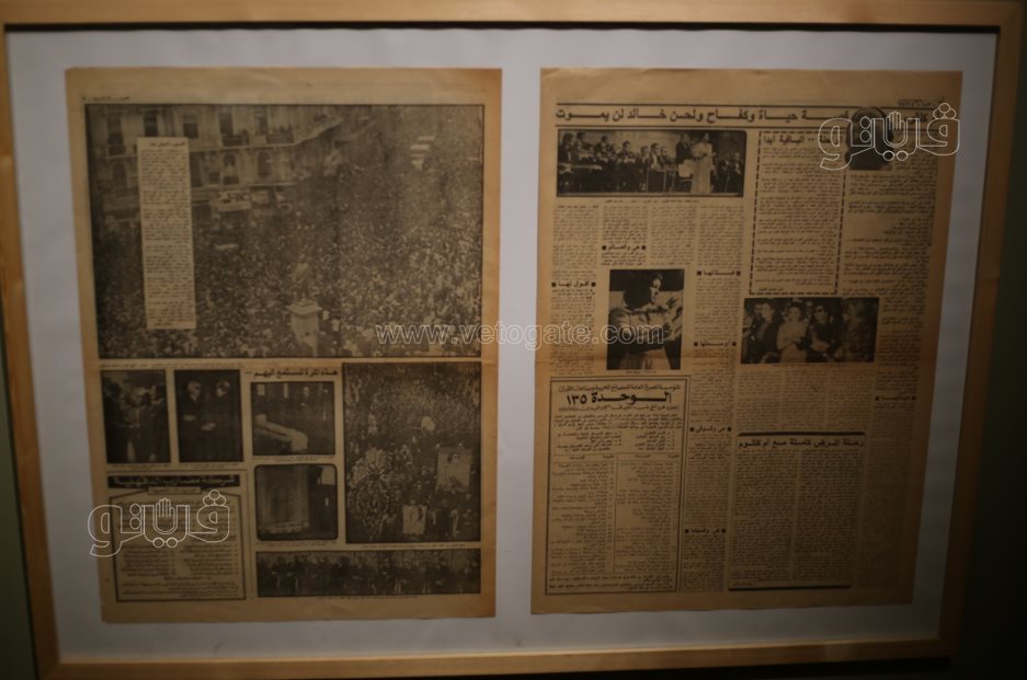  معرض فني يروي حكاية أم كلثوم من الميلاد إلى مساندة الجيش (26)