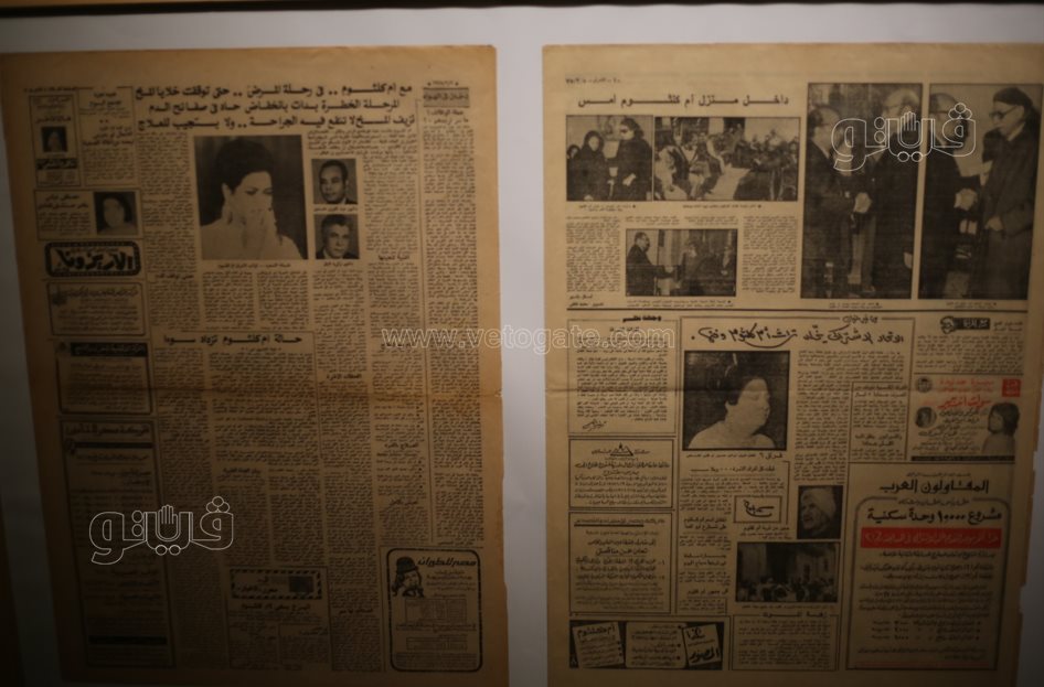  معرض فني يروي حكاية أم كلثوم من الميلاد إلى مساندة الجيش (27)