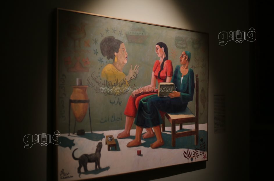  معرض فني يروي حكاية أم كلثوم من الميلاد إلى مساندة الجيش (31)