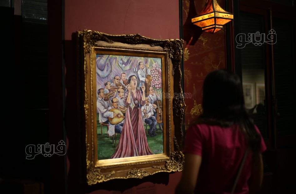  معرض فني يروي حكاية أم كلثوم من الميلاد إلى مساندة الجيش (32)