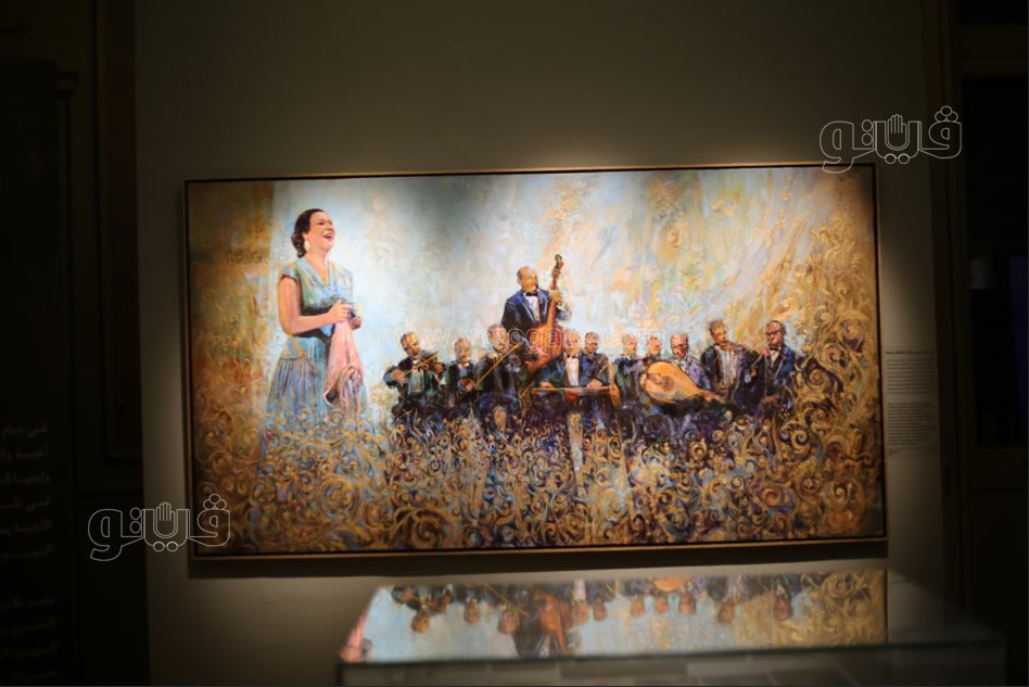  معرض فني يروي حكاية أم كلثوم من الميلاد إلى مساندة الجيش (33)