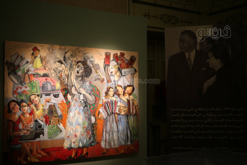  معرض فني يروي حكاية أم كلثوم من الميلاد إلى مساندة الجيش (34)