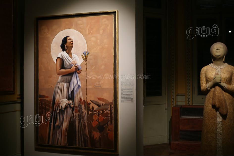  معرض فني يروي حكاية أم كلثوم من الميلاد إلى مساندة الجيش (49)