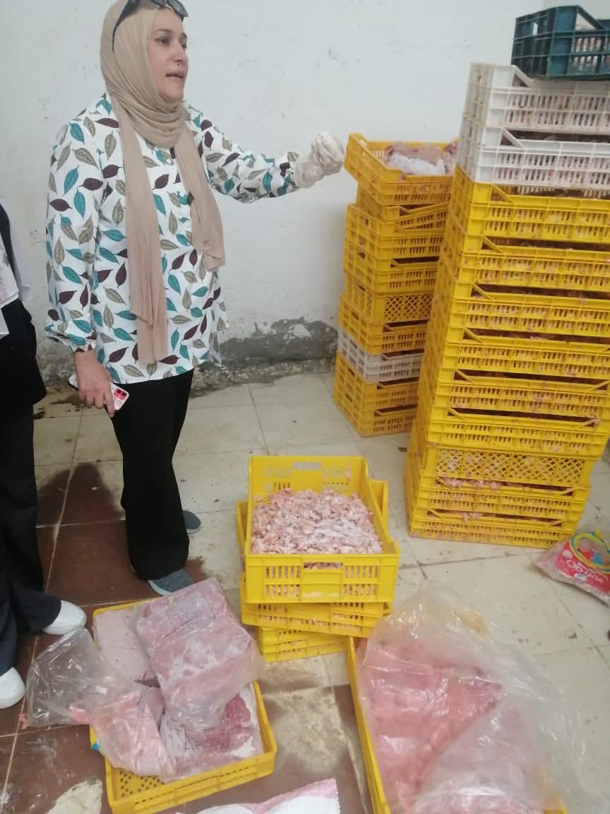 ضبط طن لحوم دواجن غير صالحة للاستهلاك بدمياط