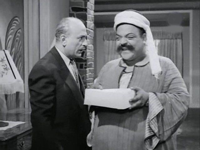 السيد بدير مع محمود المليجى فى أحد الافلام