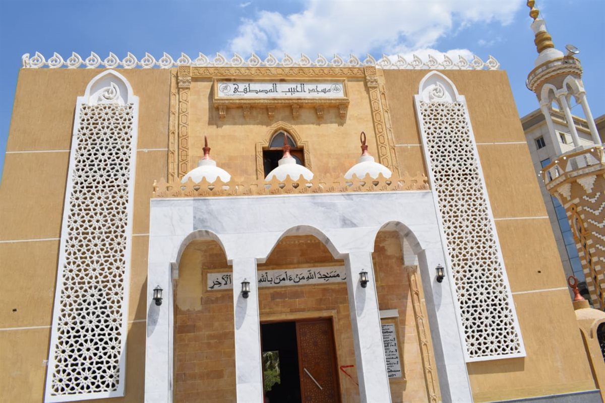 افتتاح مسجد الحبيب المصطفي بجامعة بنها،فيتو 