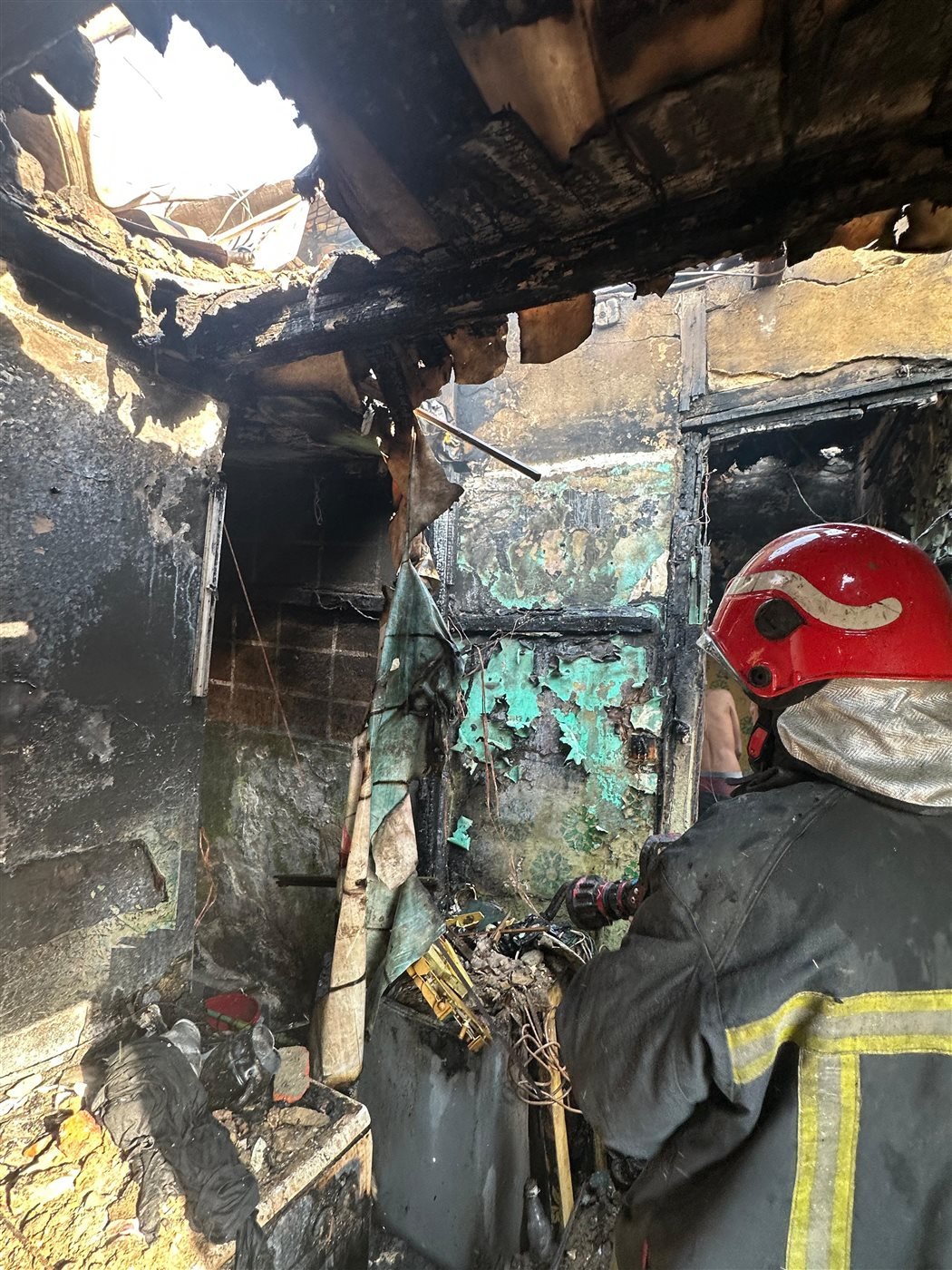 حريق شقة سكنية ببولاق أبو العلا