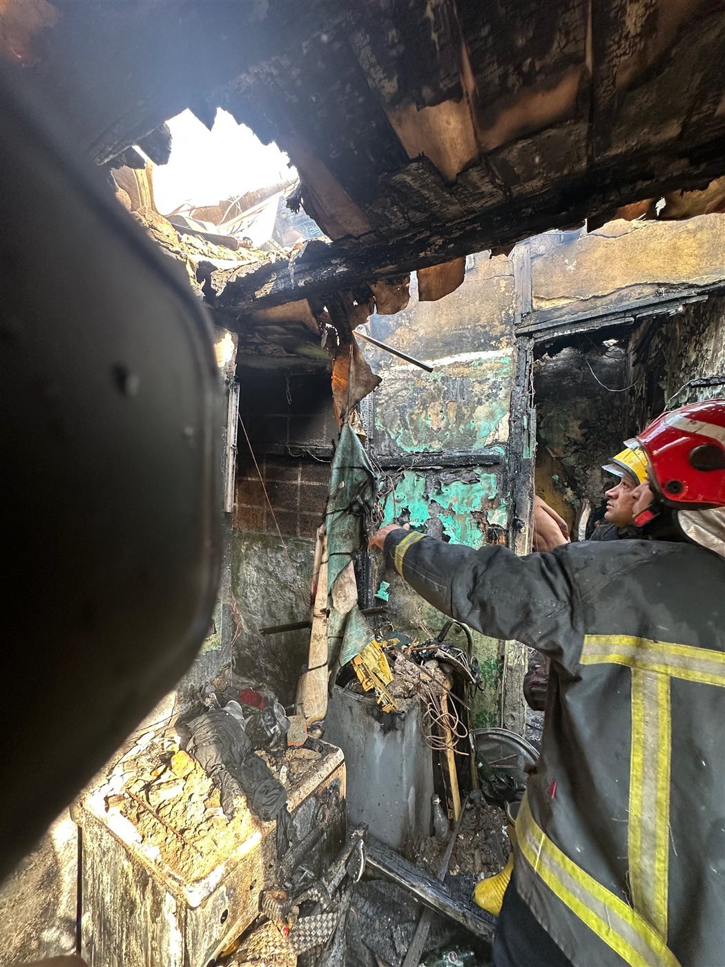 حريق شقة سكنية ببولاق أبو العلا