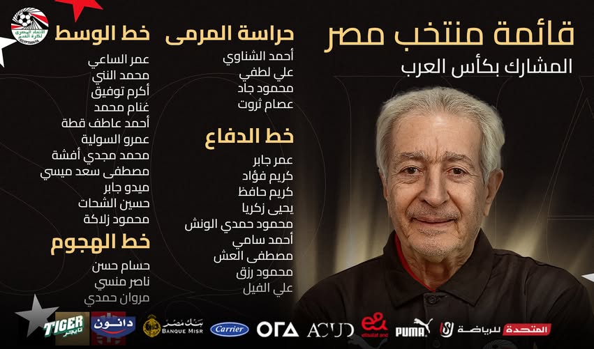 قائمة منتخب مصر الثاني بمعسكر سبتمبر، فيتو